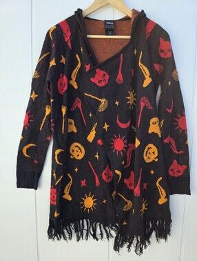 Her Universe Disney Hocus Pocus Dani Hooded Flyaway Cardigan Womens Small Medium